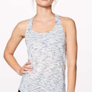 Lululemon Athletica | Racerback Tank Top Split Back | Space Dye - Black / White